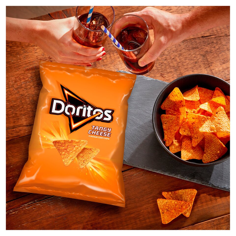 Snack Tortilla Phô Mai Doritos Tortilla Chips Tangy Cheese, Gói 150g