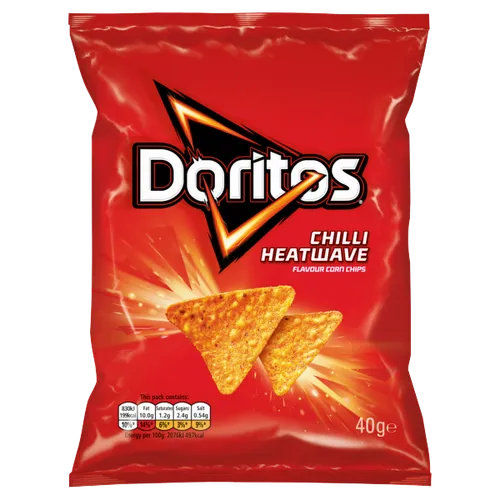 Snack Tortilla Cay Doritos Tortilla Chips Chilli Heatwave, Gói 150g