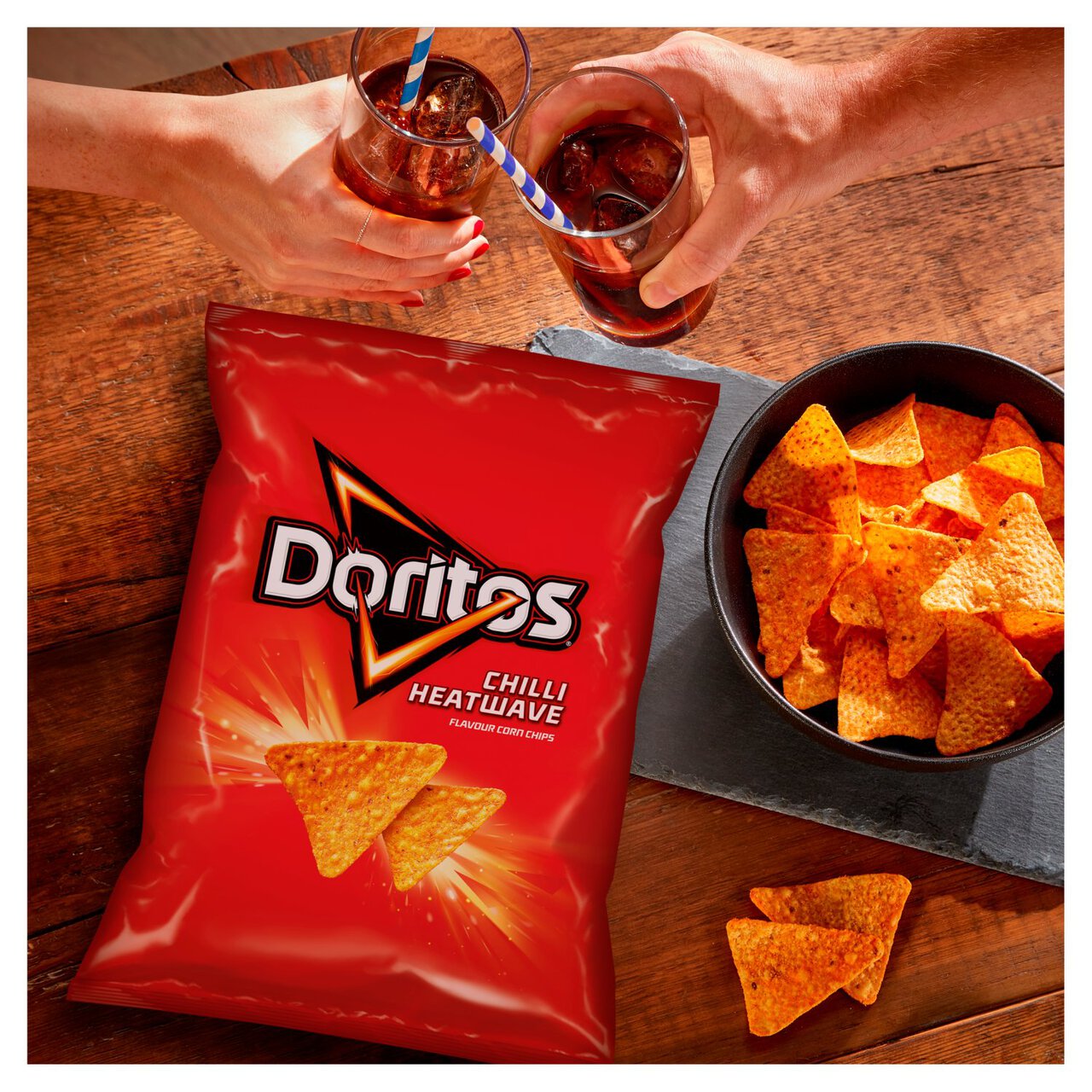Snack Tortilla Cay Doritos Tortilla Chips Chilli Heatwave, Gói 150g