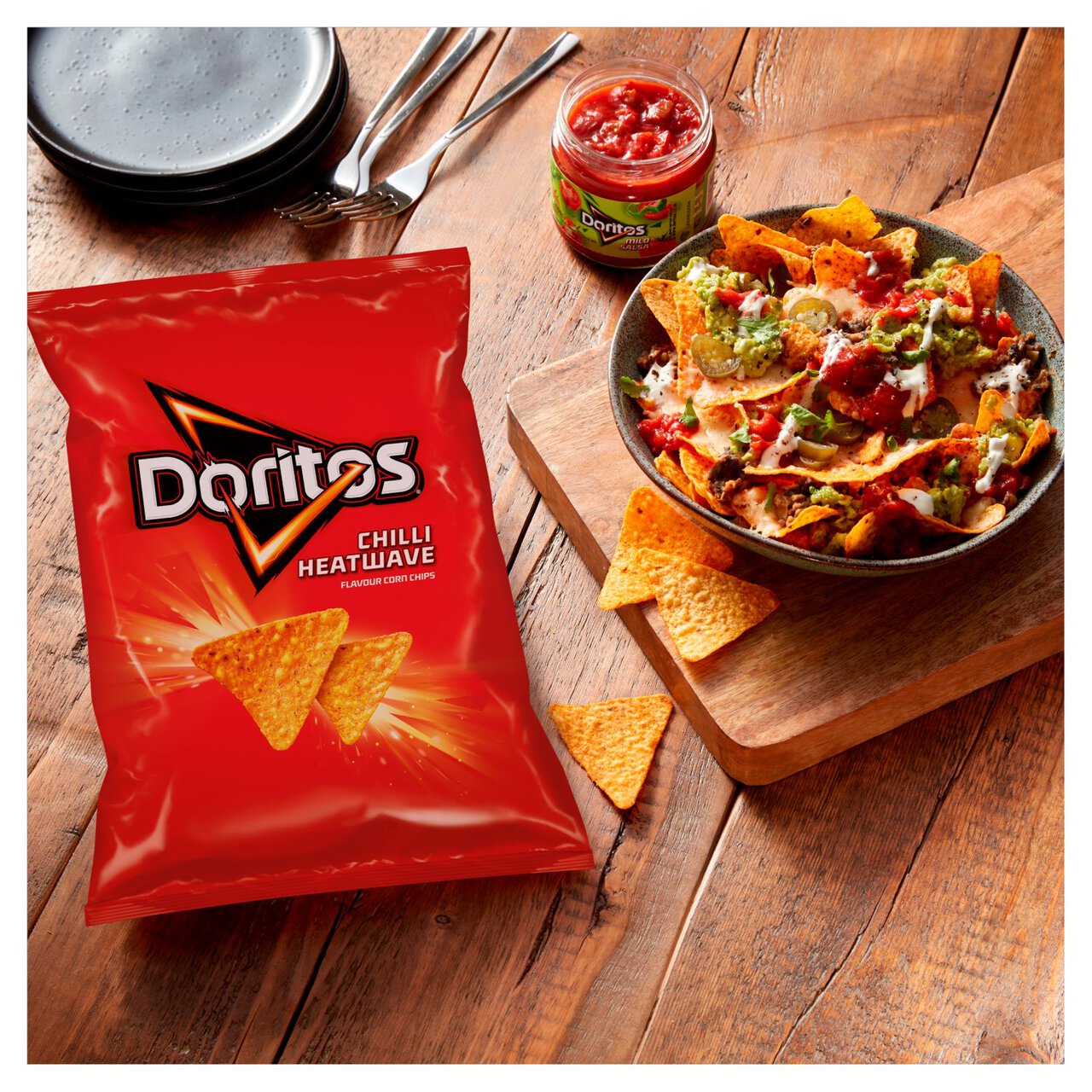 Snack Tortilla Cay Doritos Tortilla Chips Chilli Heatwave, Gói 150g