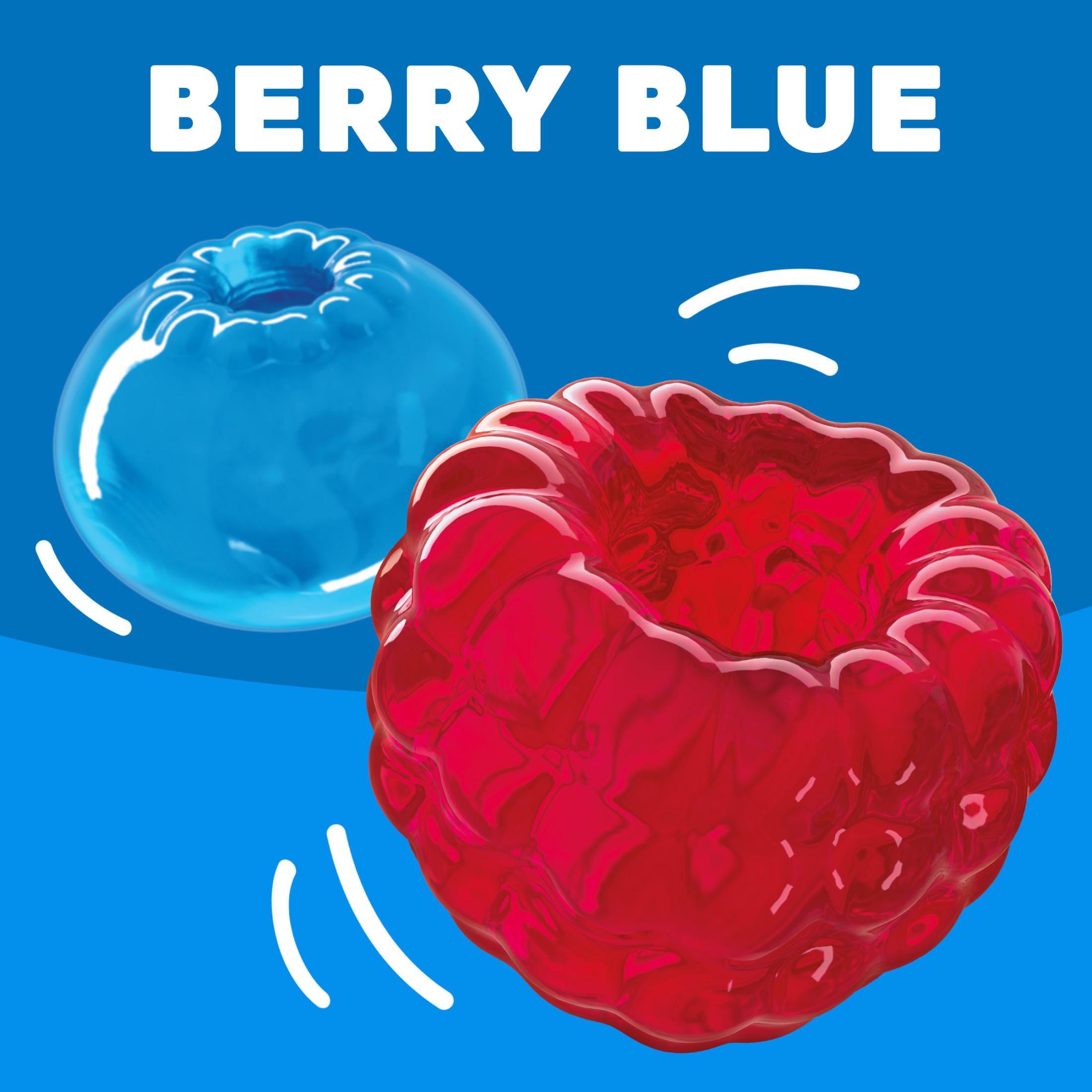 Bột Thạch Vị Berry Blue Jell-O Berry Blue Gelatin, Hộp 85g