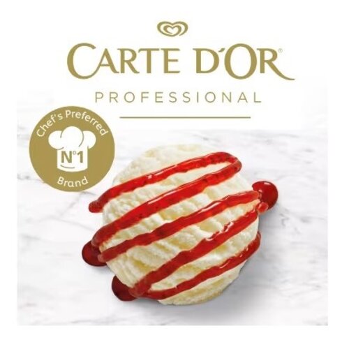 Siro Topping Dâu Carte D'Or Strawberry Topping, Gluten Free, Chai 1 Kg