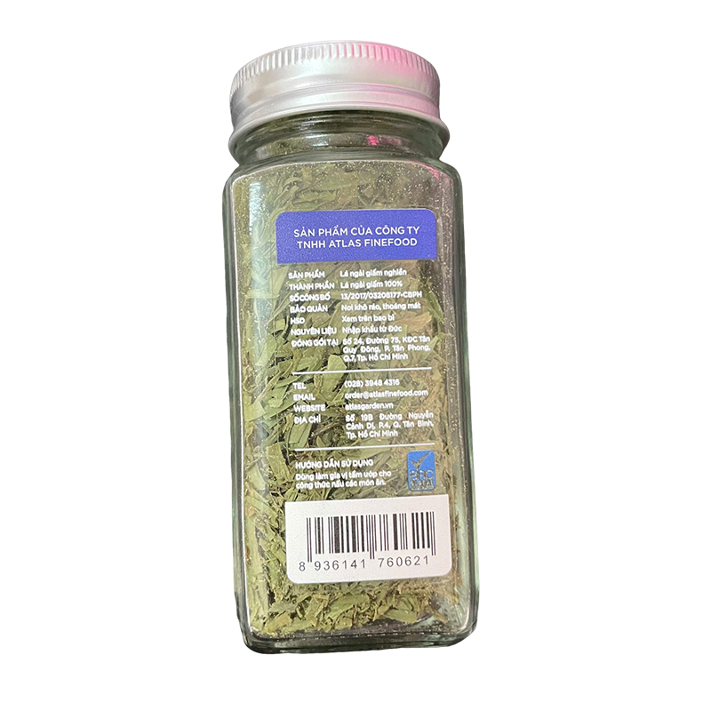 Lá Ngải Giấm Tarragon Rubbed, Lọ Thuỷ Tinh 10gr