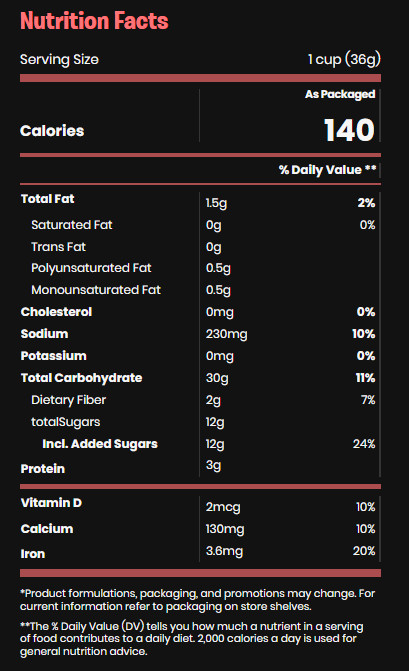 Ngũ Cốc Ăn Sáng Mix Mashmallow General Mills Lucky Charms Gluten Free Cereal With Marshmallow, Hộp 297g
