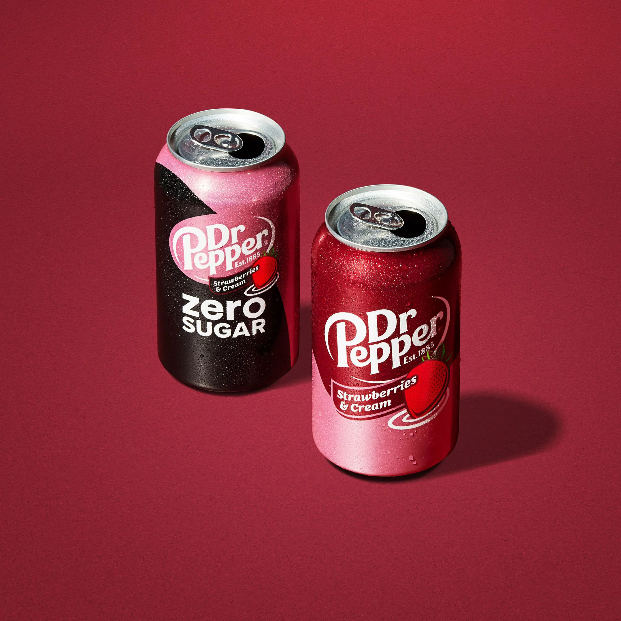 Soda Kem Dâu Dr Pepper Strawberry and Cream , Thùng 12 Lon x 360ml (12 Oz.)