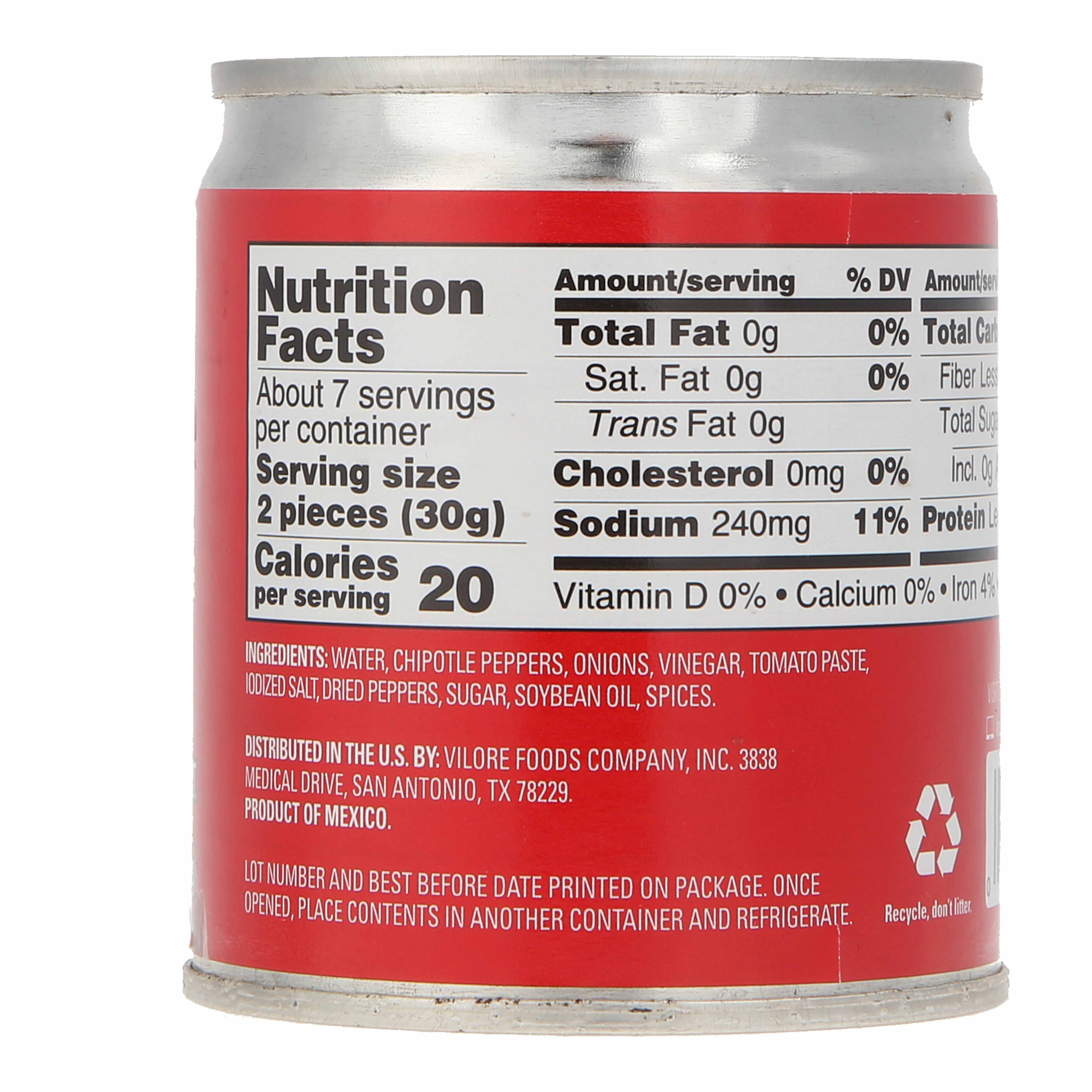 Ớt Chipotle Ngâm Sốt Adobo La Costena Chipotle Pepper in Adobo Sauce, Lon 199g