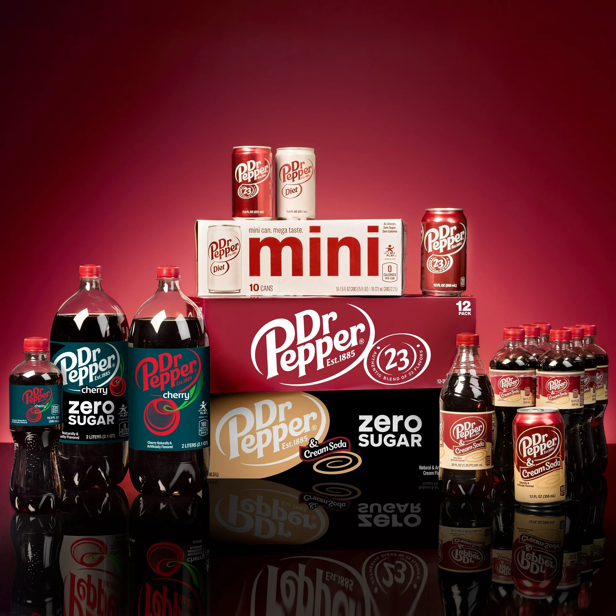 Nước Ngọt Có Ga Dr Pepper Vị Nguyên Bản Dr Pepper Authentic Blend Of 23 Flavors, Thùng 12 Lon x 355ml (12 Oz.)