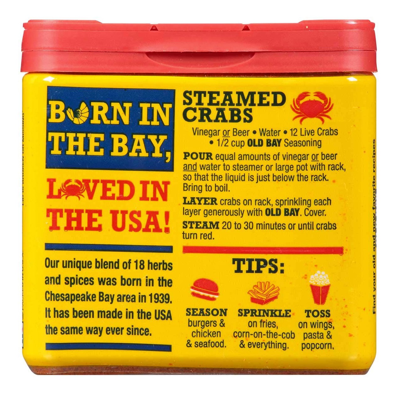 Bột Gia Vị Thượng Hạng Old Bay Classic Seafood Seasoning, Hộp 170g (6 Oz.)