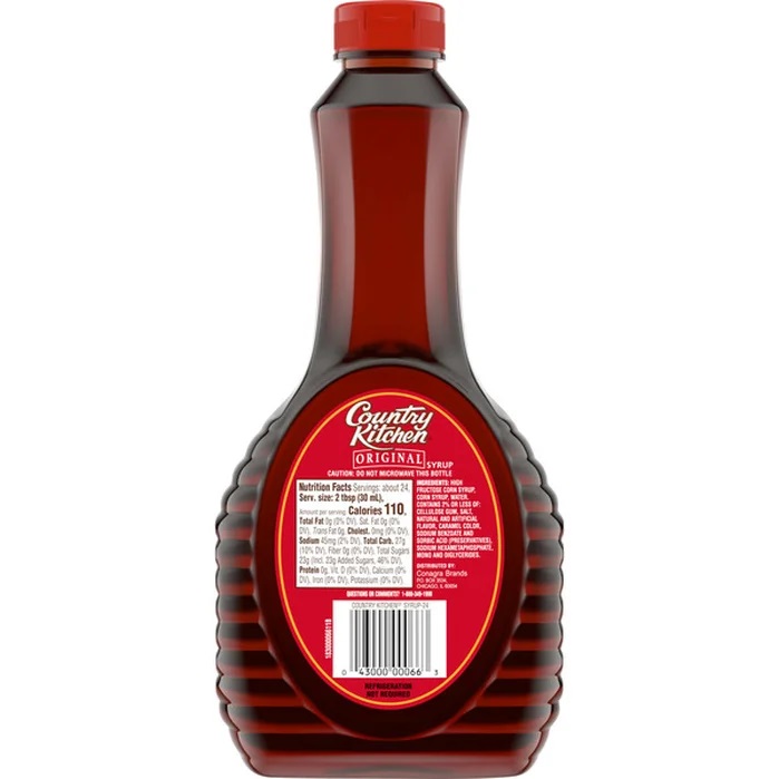 Siro Nguyên Bản Country Kitchen Original Maple Syrup, Chai 710ml (24 Oz.)