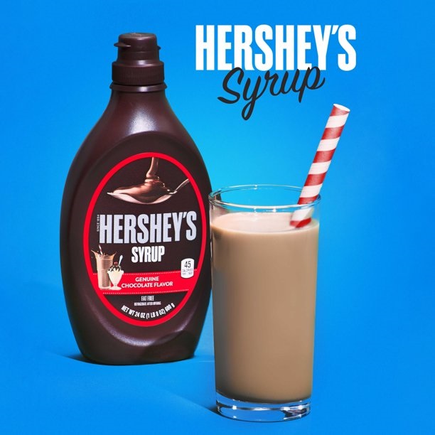 Sốt Socola Hershey's Syrup Genuine Chocolate Flavor, Chai 680g (24 Oz.) 1 Lb. 8 Oz.