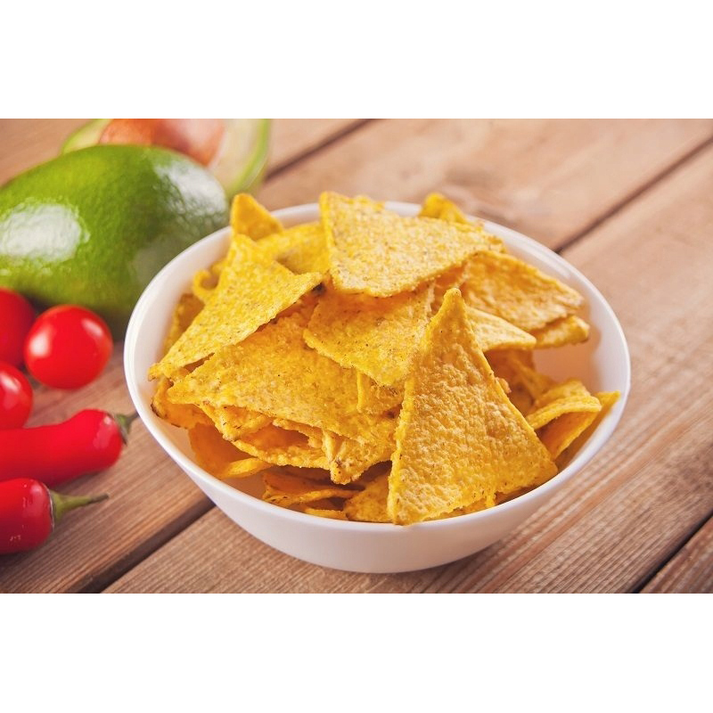 Snack Tortilla Chip Giòn Vị Muối Biển Poco Loco Tortilla Crispy Salted, Gói 200g