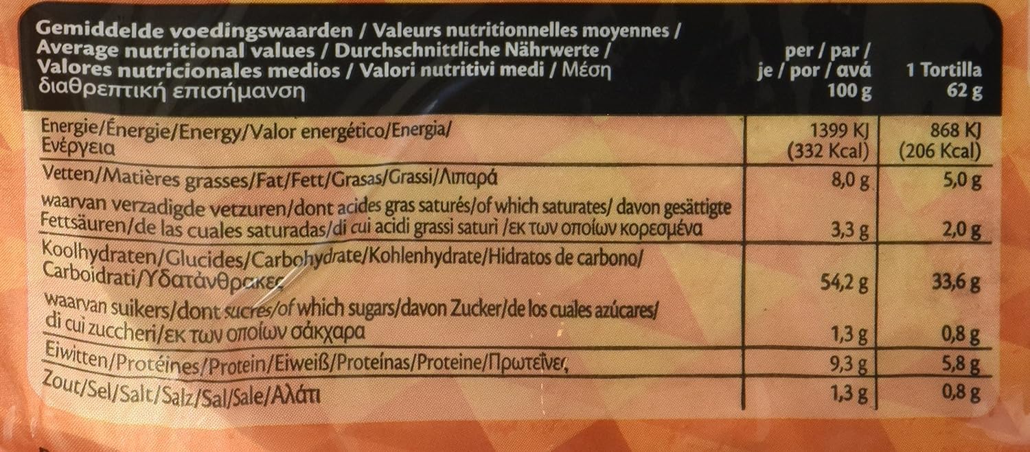 Vỏ Bánh Tortillas 6 Packs Poco Loco, Gói 370g (6 Vỏ Bánh)
