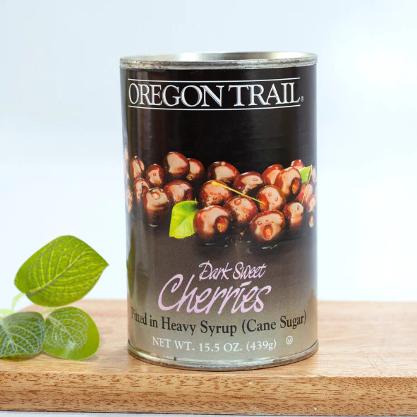 Quả Cherry Ngâm Oregon Trail Dark Sweet Cherries, Lon 439g