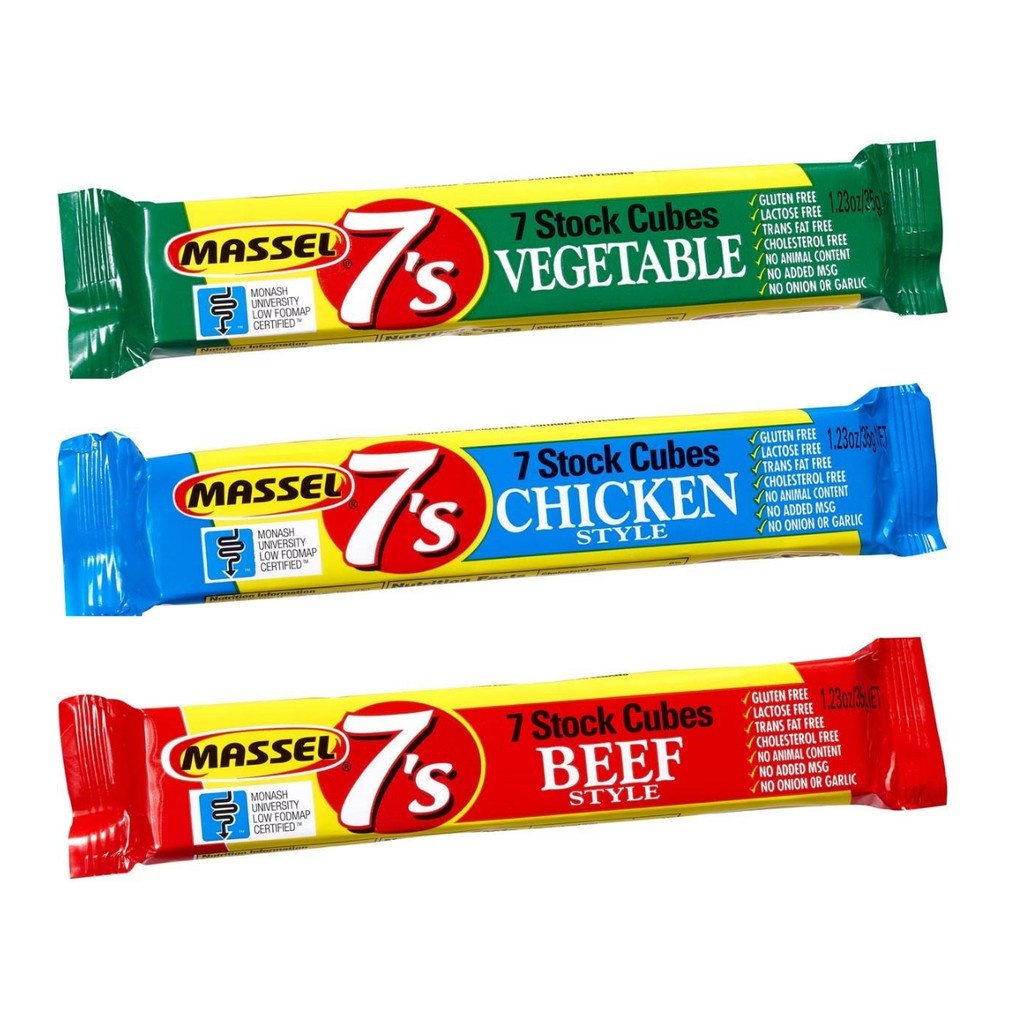 Viên Gia Vị Bò Cho Người Ăn Kiêng Massel Stock Cubes Beef , Gói 35g (7 Viên)