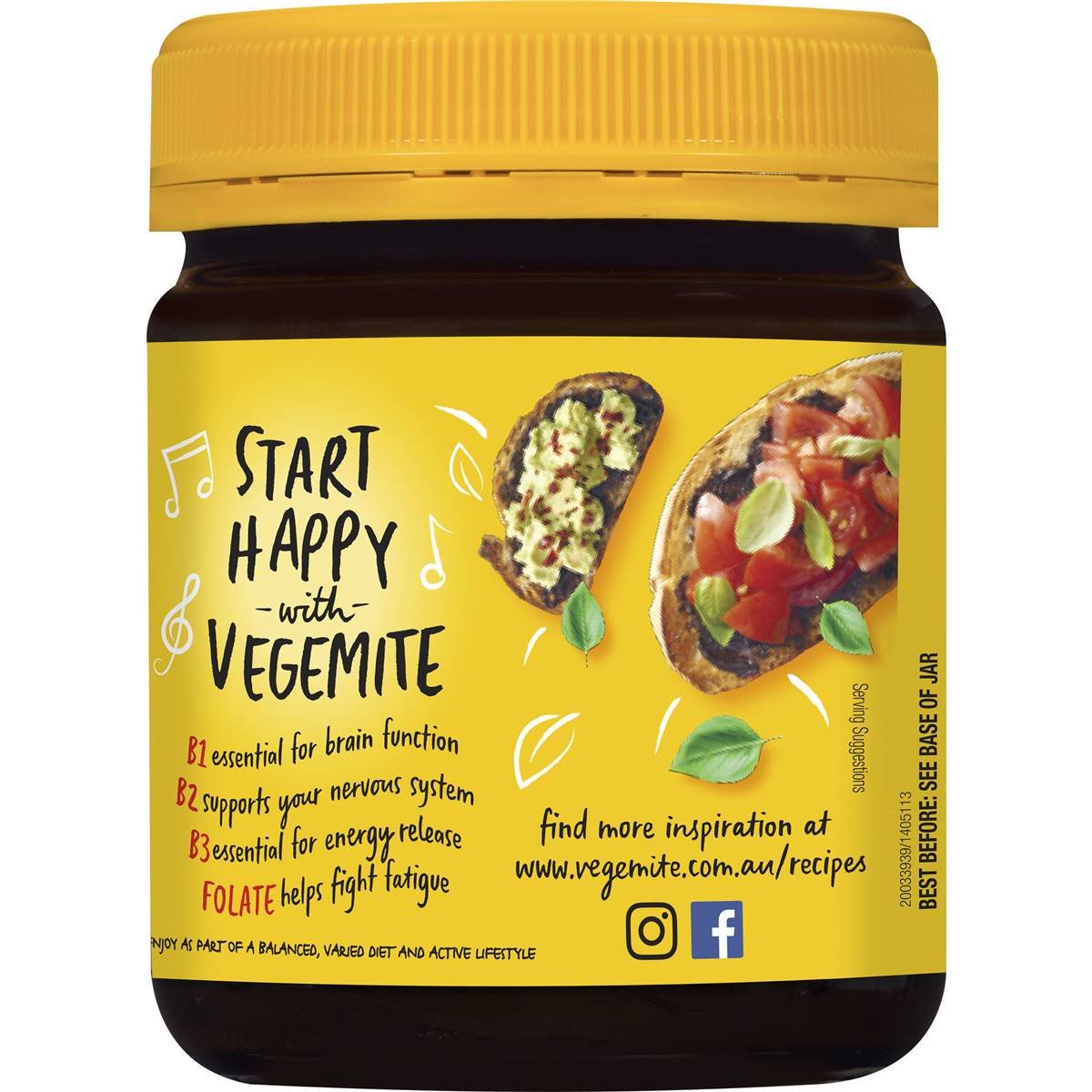 Bơ Vegemite B Vitamins For Vitality, Hộp 380gr