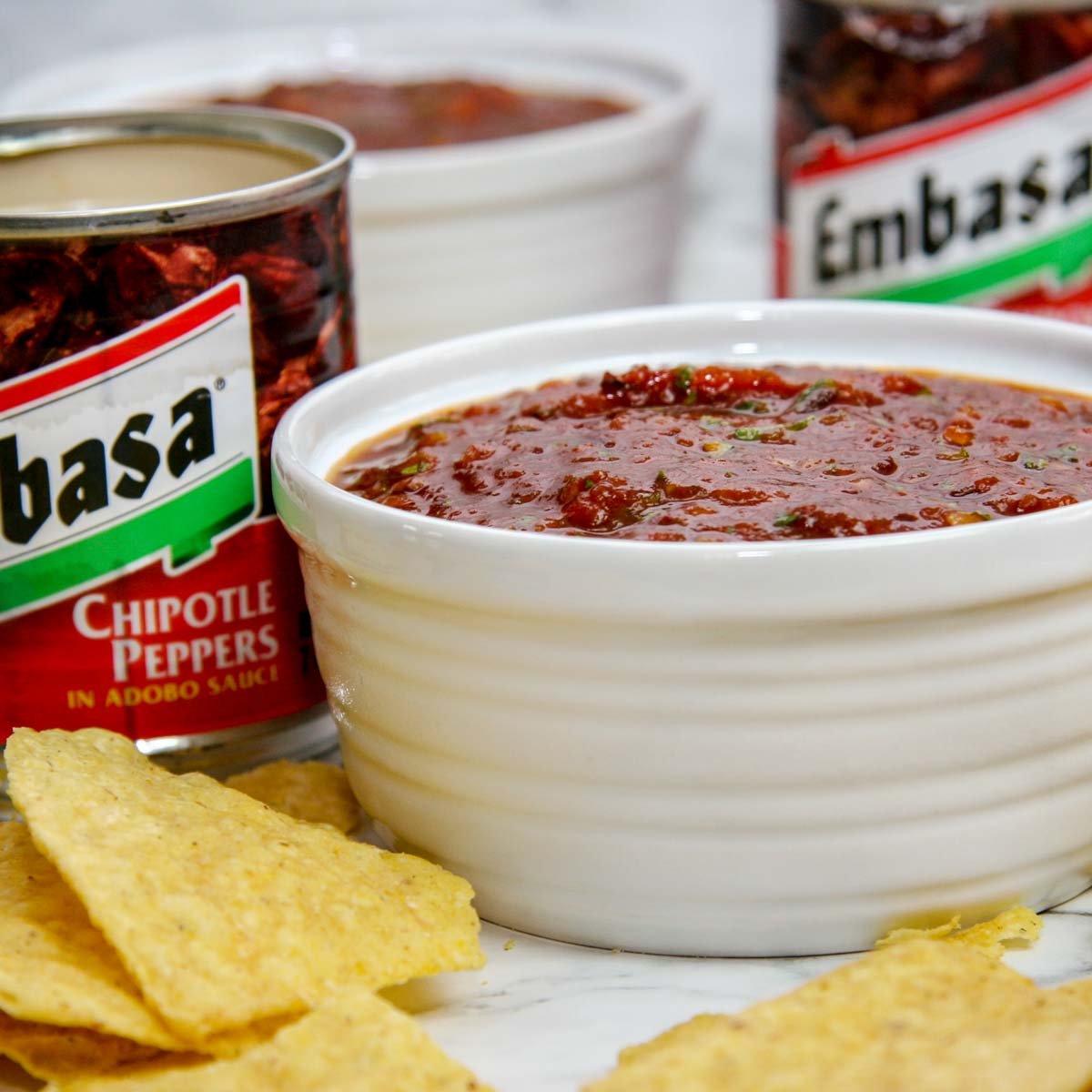 Ớt Chipotle Ngâm Sốt Adobo Chipotle Embasa Peppers In Adobo Sauce (Hộp 198gr, 7 Oz)