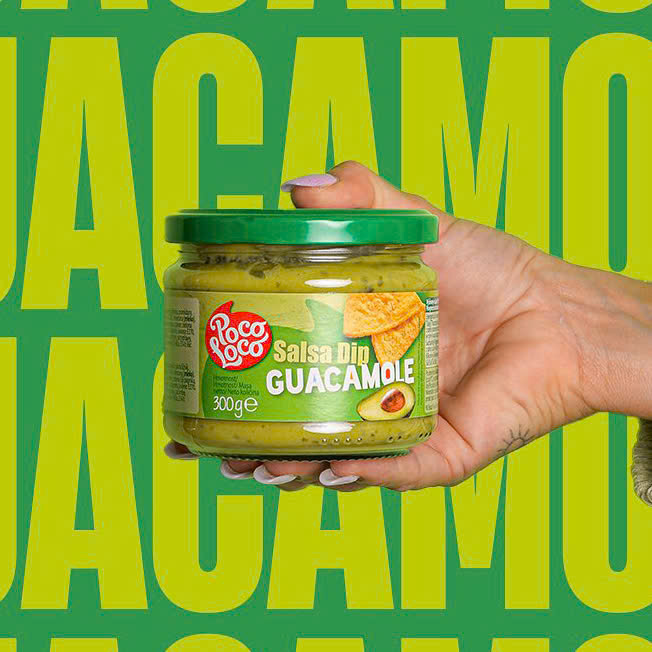 Sốt Quả Bơ (Cay Nhẹ) Salsa Guacamole POCO LOCO, Hộp Thuỷ Tinh 300g