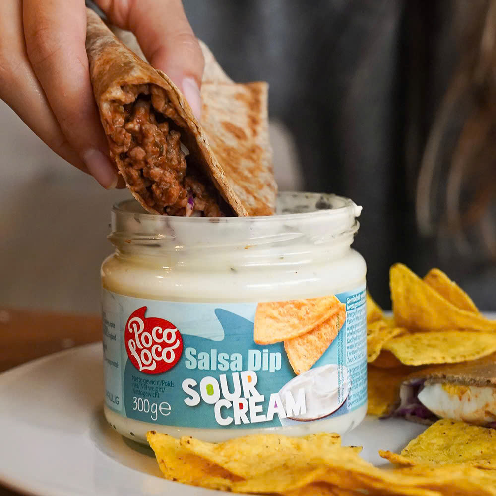 Sốt Kem Chua POCO LOCO Salsa Sour Cream, Hộp Thuỷ Tinh 300g