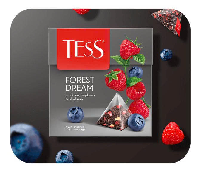 Trà Hoa Trái Cây Thảo Mộc Forest Dream Tess Berry & Herbal Infusion, Hộp 20 Túi Lọc Kim Tự Tháp