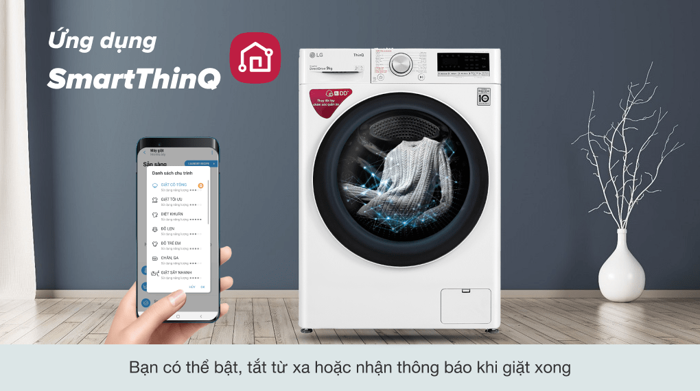 Hướng dẫn kết nối điện thoại với máy giặt LG qua ứng dụng SmartThinQ