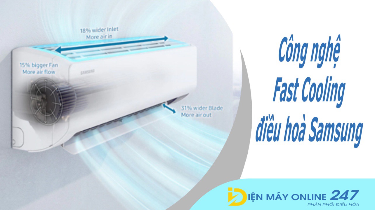Công nghệ làm lạnh nhanh Fast Cooling trên điều hoà Samsung