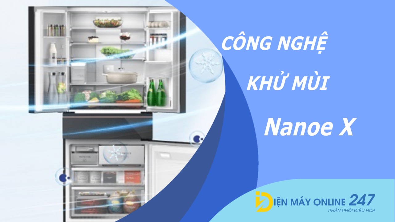 Công nghệ kháng khuẩn khử mùi Nanoe™ X trên tủ lạnh Panasonic