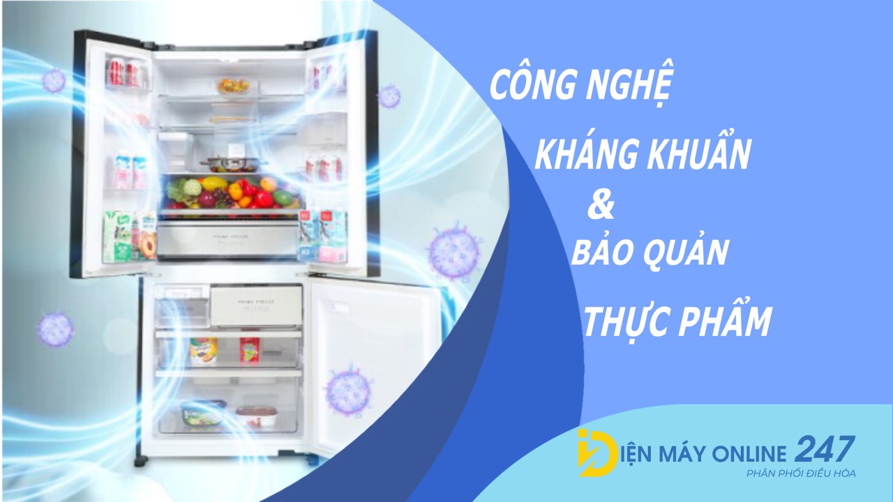 Công nghệ kháng khuẩn và bảo quản thực phẩm trên tủ lạnh Panasonic