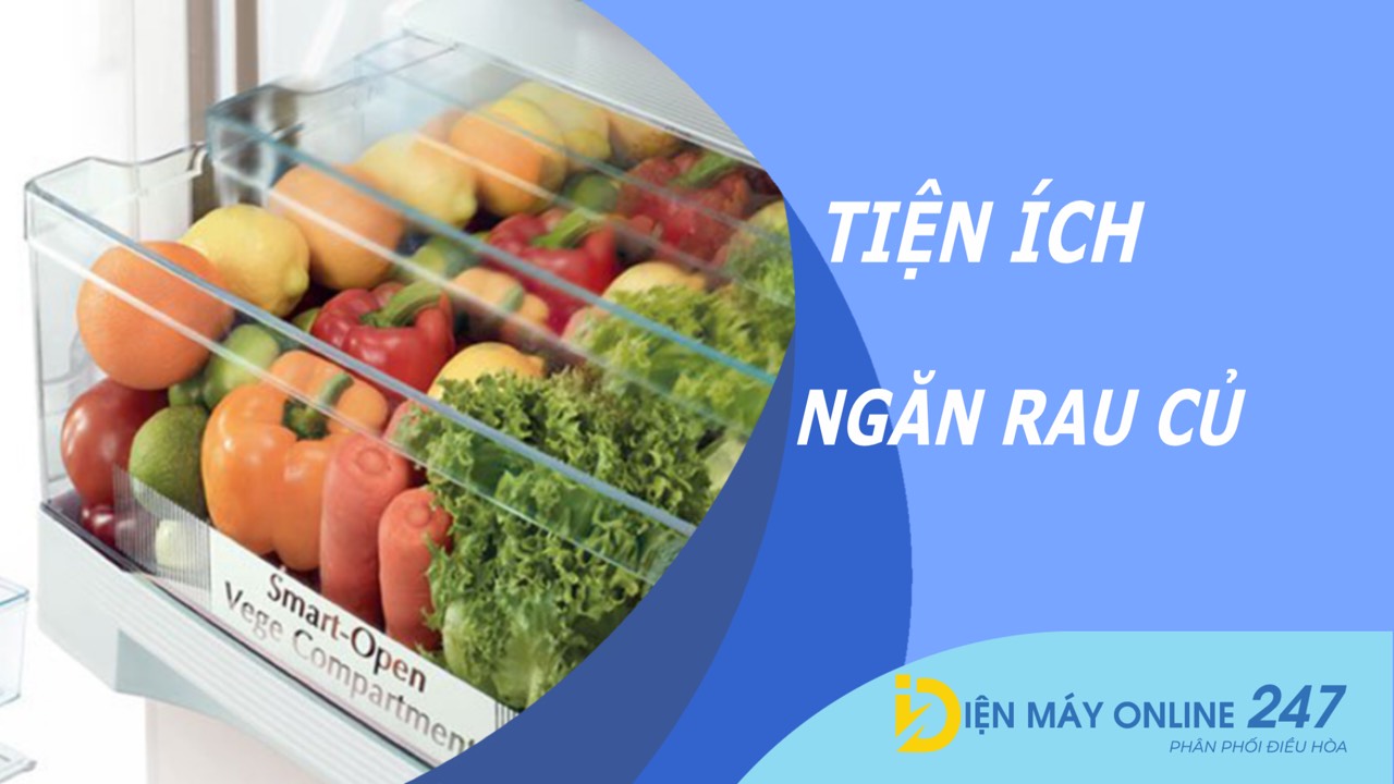 Tiện ích ngăn rau củ thường gặp trên tủ lạnh