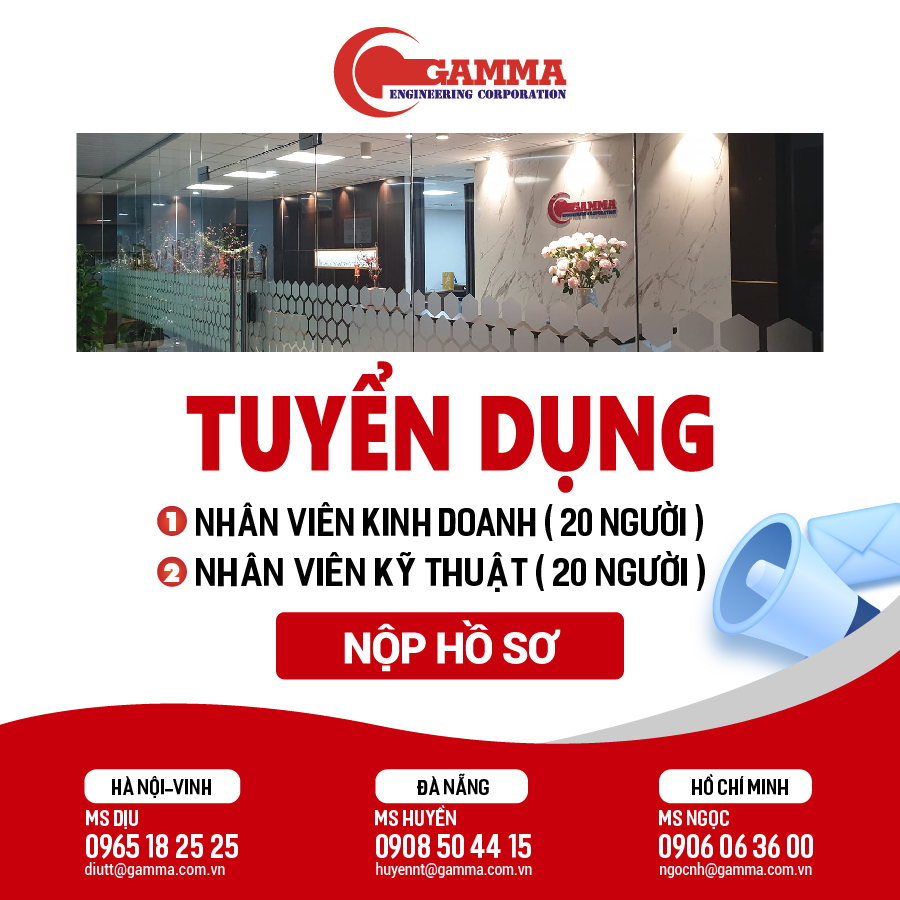Gamma tuyển dụng nhân sự trên toàn quốc