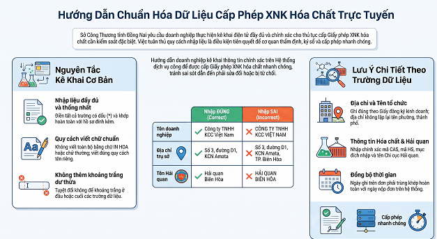 HƯỚNG DẪN TRIỂN KHAI THỰC HIỆN THỦ TỤC XUẤT NHẬP KHẨU HÓA CHẤT QUA HỆ THỐNG DỊCH VỤ CÔNG