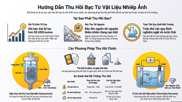 HƯỚNG DẪN THU HỒI BẠC TỪ VẬT LIỆU NHIẾP ẢNH