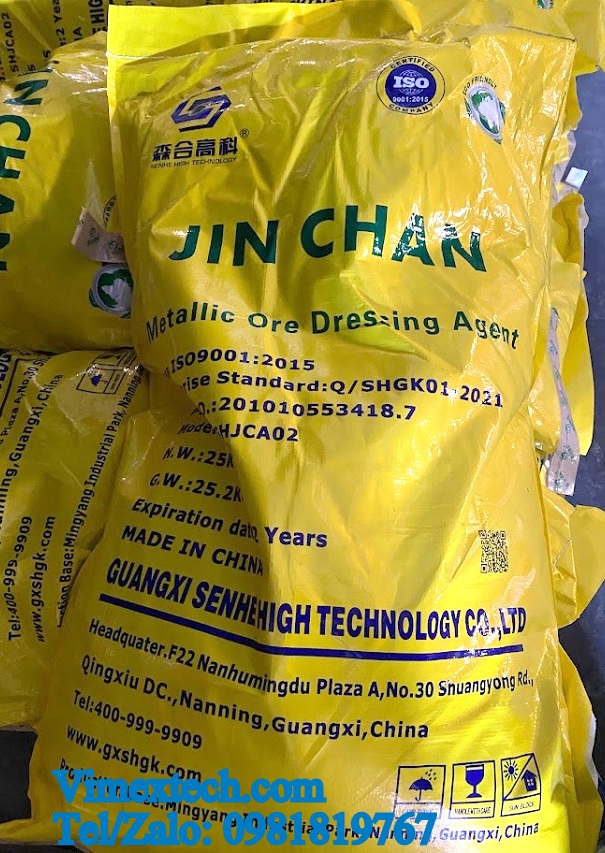 So sánh hiệu quả tách Au từ quặng dùng NaCN và Vichemgold (gold dressing agent).