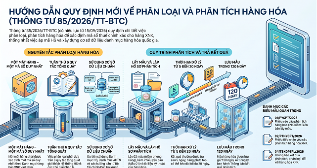 Thông tư 85/2026/TT-BTC: Quy định về Phân loại và Phân tích Hàng hóa Xuất nhập khẩu