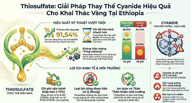Tài Liệu Tóm Tắt: Phương Pháp Hòa Tách Thiosulfate Đối Với Quặng Vàng Chứa Carbon Tại Ethiopia