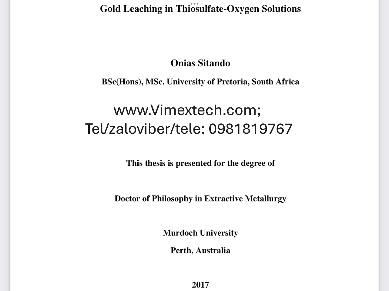 Tóm tắt bản dịch luận văn tiến sỹ 