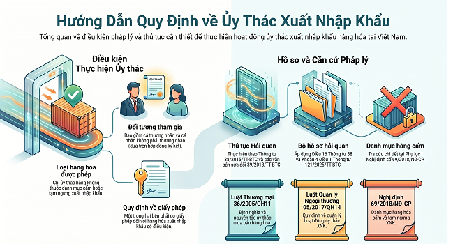 HƯỚNG DẪN THỦ TỤC HẢI QUAN ĐỐI VỚI HÌNH THỨC XUẤT NHẬP KHẨU ỦY THÁC
