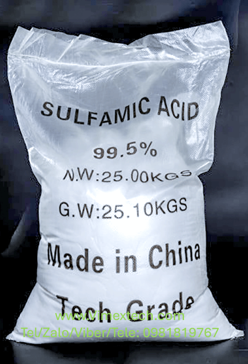 Axit Sulphamic (H₃NSO₃) - TQ - CN - 25kg - Tính chất hóa lý và các ứng dụng trong công nghiệp