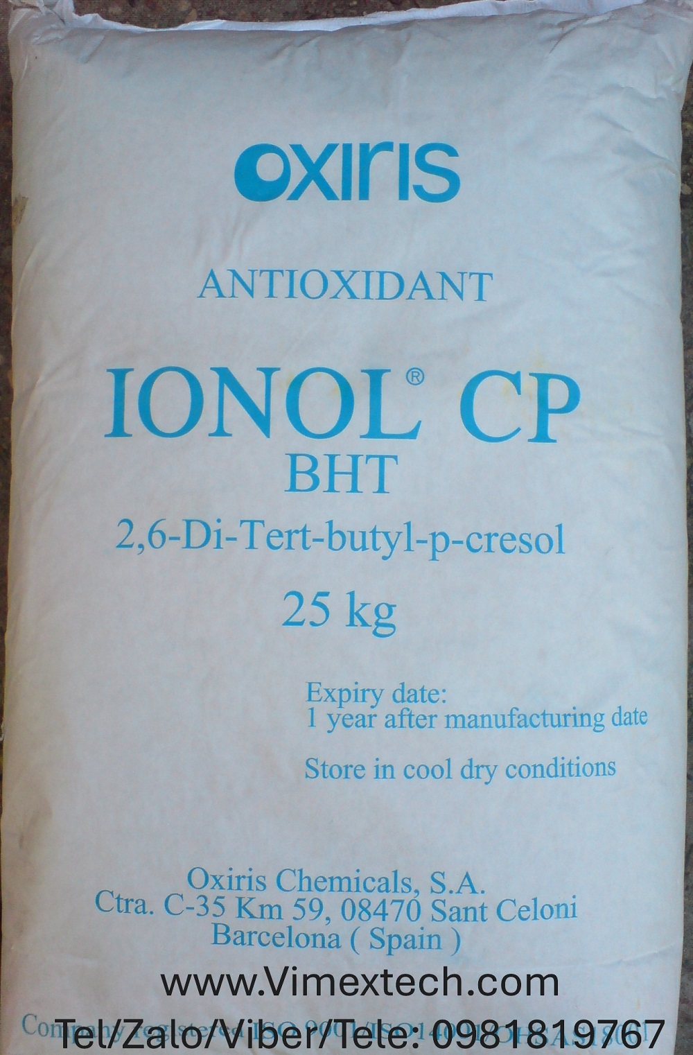 BHT (Butylated Hydroxytoluene) - Mỹ - Thực phẩm - 25kg -tính chất hóa lý và ứng dụng của nó
