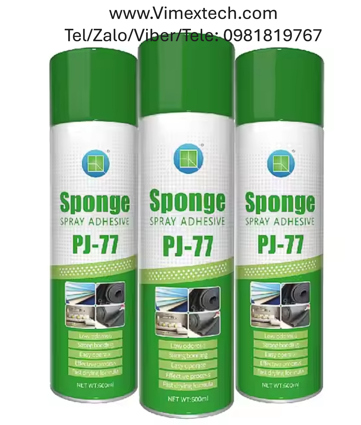 Bình xịt keo dán đa năng (High Performance Spray Adhesive) PJ77 - 600ml/Chai