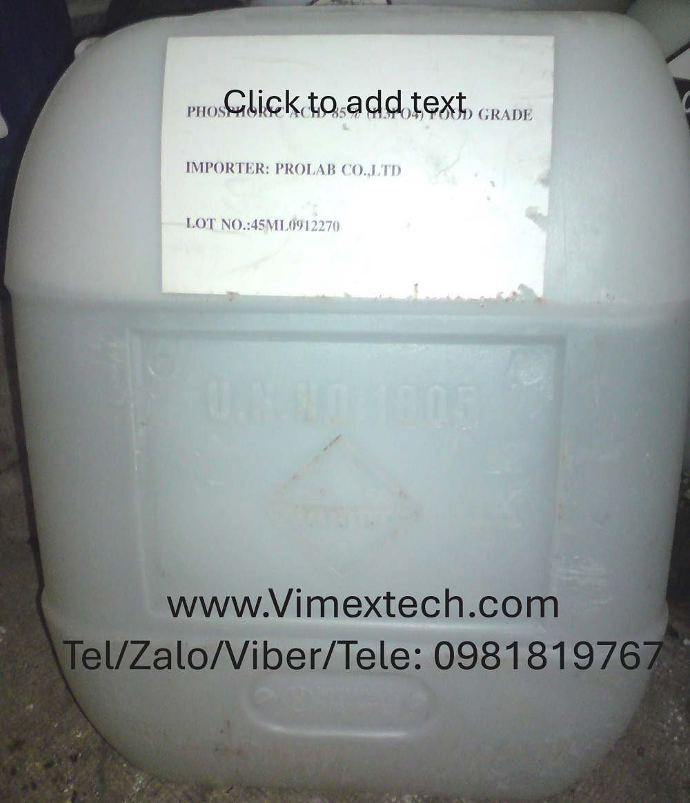 Axit Photphoric-H3PO4-TQ-85%-35kg-Tính chất hóa lý và ứng dụng của nó.