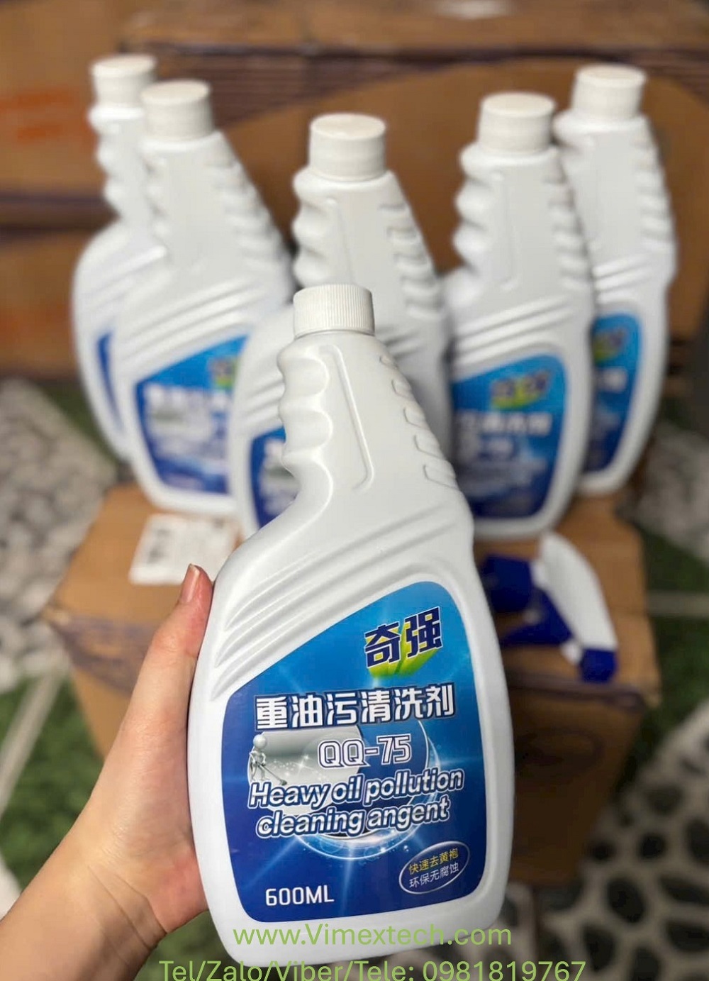 QQ75-Heavy Oil Cleaning Agent-Chất tẩy dầu nặng-Trung quốc-600ml