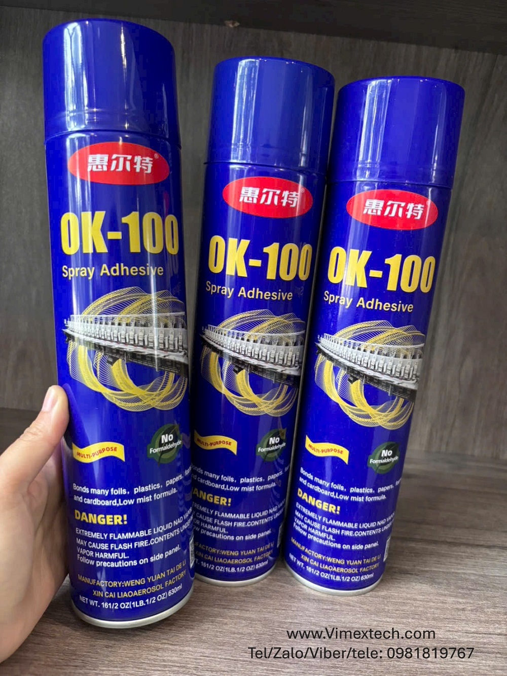 Bình xịt keo định vị OK100-TQ-630ml