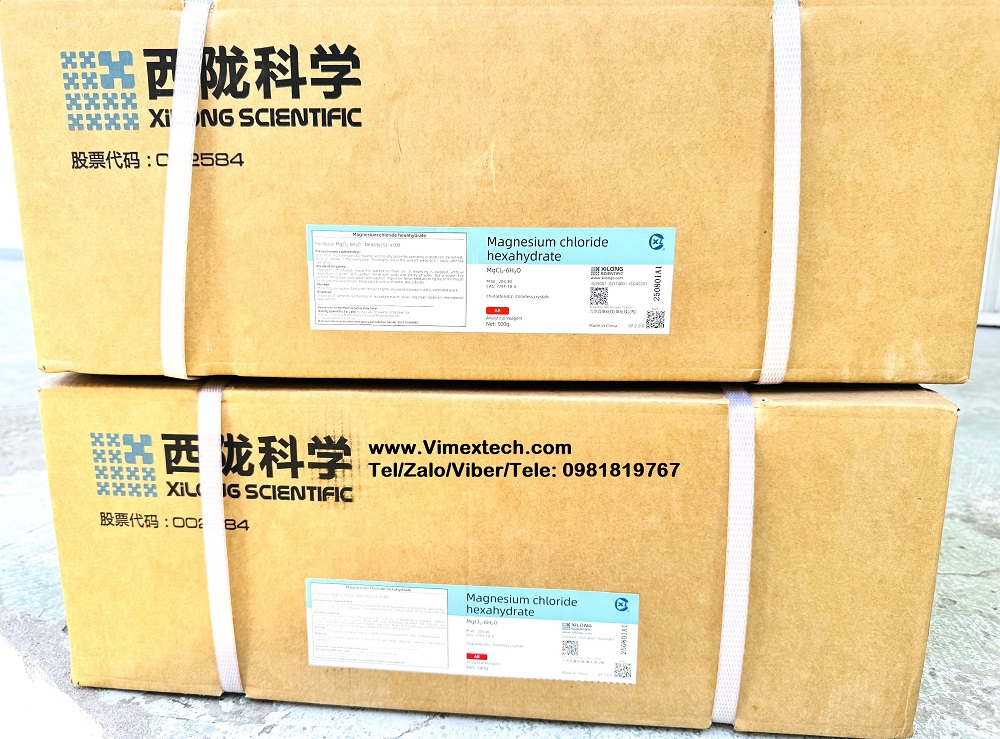 Magie clorua -MgCl₂.6H2O -TQ-AR-0,5kg- Tính chất lý hóa và ứng dụng