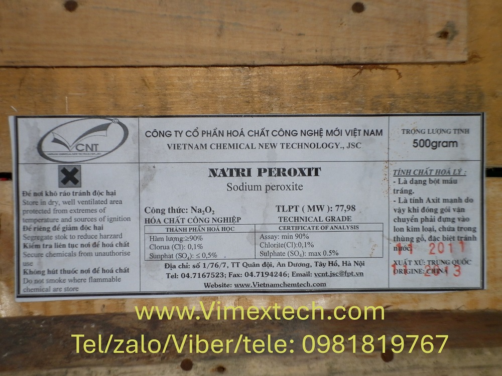 NATRI PEROXIT (Na₂O₂)-AR-TQ - Tính chất và Ứng dụng trong công nghiệp