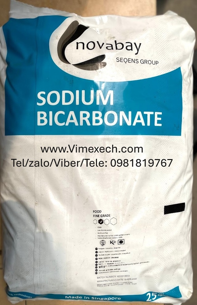 NATRI BICARBONATE (NaHCO₃) -EU - Thực phẩm -25kg -Tính chất hóa lý và ứng dụng.