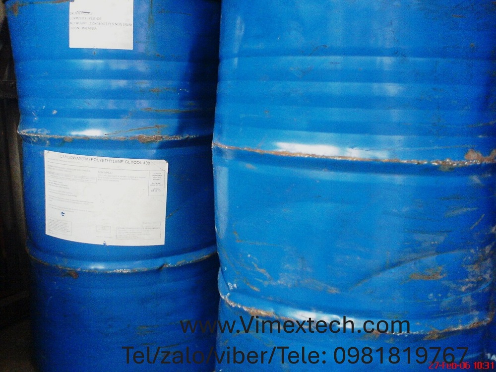 PEG400-Mailai-CN-225kg-Tính chất lý hóa và ứng dụng của nó
