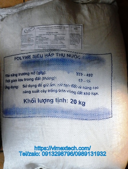 POLYMER SIÊU THẤM – SIÊU TRƯƠNG NỞ - VICHEMSAP400
