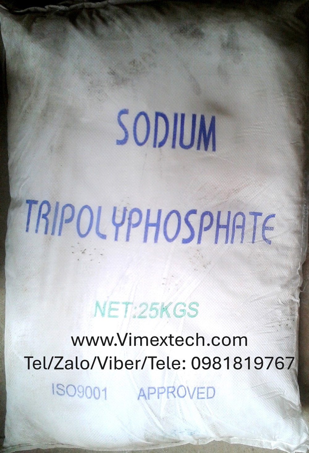 NATRI TRIPOLYPHOSPHATE (STPP) - Na₅P₃O₁₀ - TQ - CN - 25kg - Tính chất hóa lý và ứng dụng của nó.