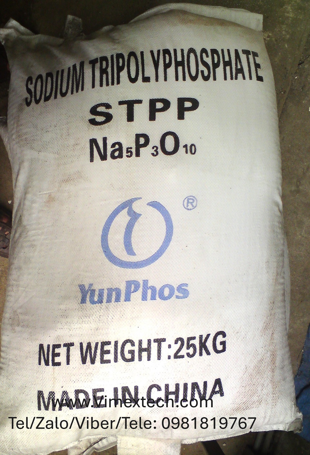 NATRI TRIPOLYPHOSPHATE (STPP) - Na₅P₃O₁₀ - TQ - CN - 25kg - Tính chất hóa lý và ứng dụng của nó.