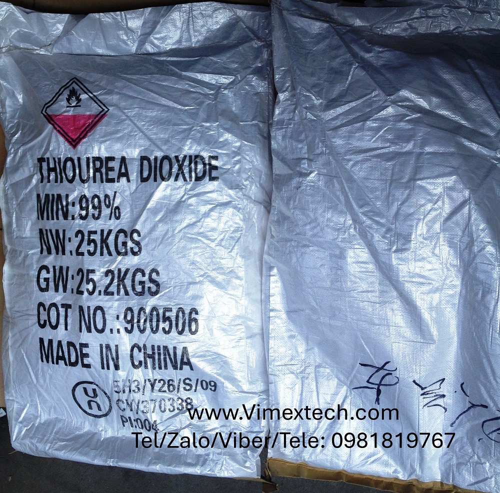 Thiourea dioxxit-CH₄N₂O₂S-FAS-Trung quốc-Công nghiệp-25kg-Tính chất hóa lý và ứng dụng công nghiệp của nó